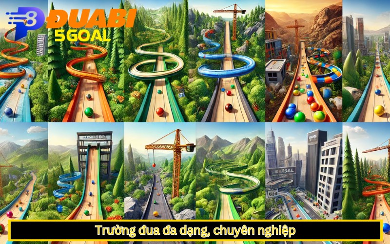 Trường đua đa dạng, chuyên nghiệp